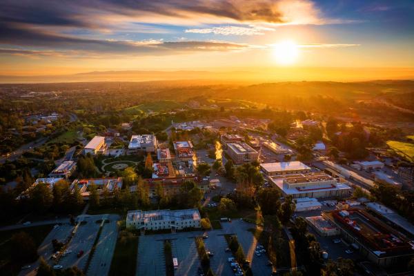 sunset over slac